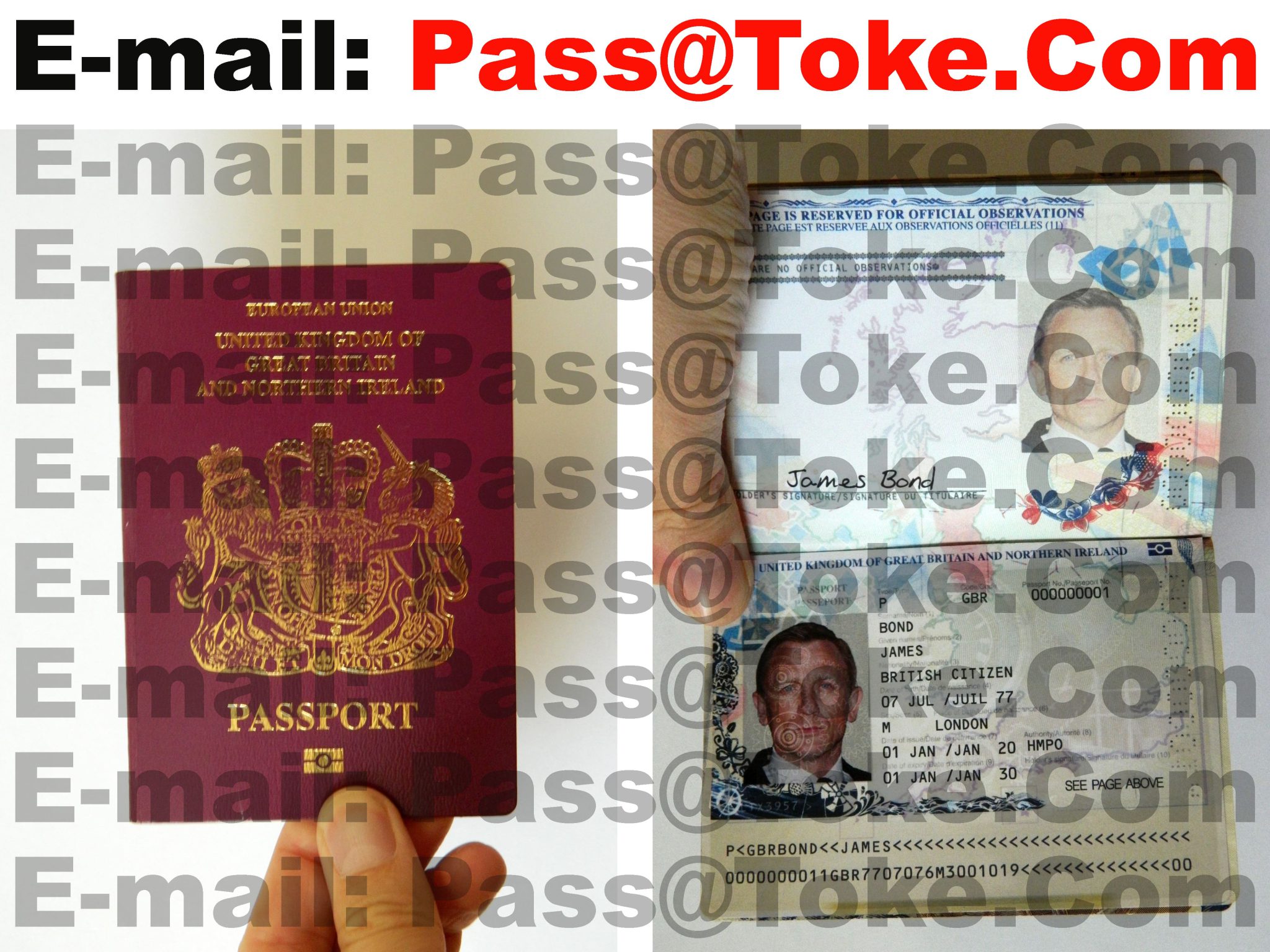 British Biometric Passports For Sale